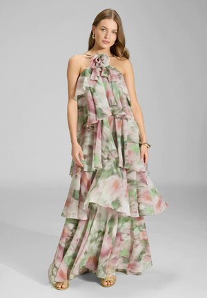 Maxikjoler - matcha green/vintage pink
