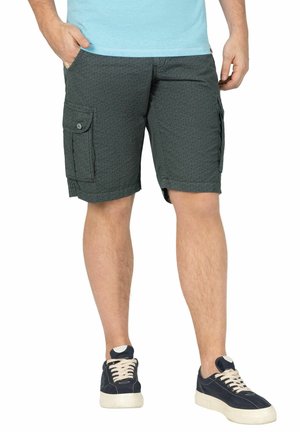 FEINE MIT GEOMETRISCHEM MUSTER UND GÜRTEL - Shorts - schwarz