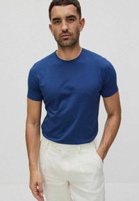 Bläck CORE SOLID O-NECK - T-shirt basic - twilight blue