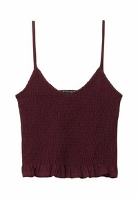 STRAPPY WITH ELASTIC DETAIL - Top - bordeaux