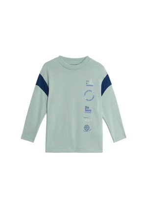 SIDE PANEL VARSITY  - Camiseta de manga larga - light green