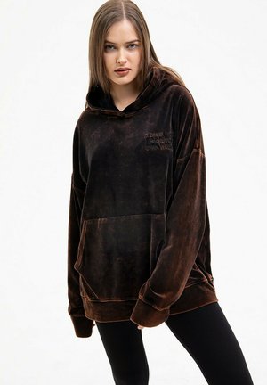 WASHED VELOUR - Bluza z kapturem