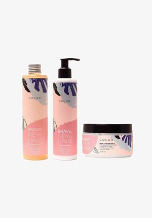 Brave. New. Hair. 3-PACK BRAVE. NEW. HAIR. COLOR SCHAMPOO + CONDITIONER + MASK - Hiusnaamio - transparent