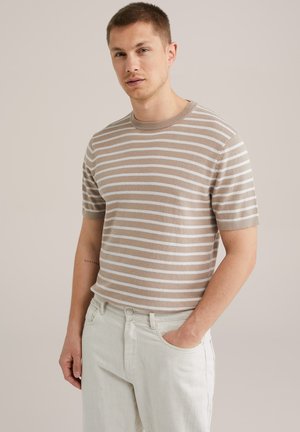 T-shirt print - beige