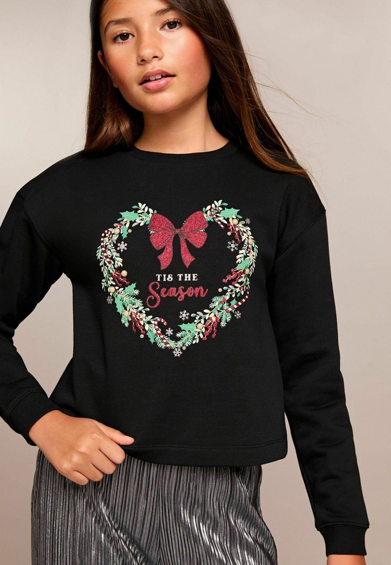 Lipsy CHRISTMAS REGULAR FIT Sweatshirt black/schwarz Zalando