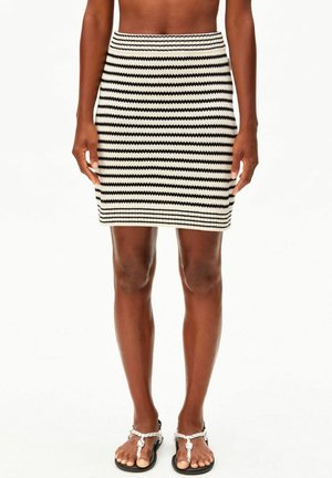 ARMEDANGELS ARMEDANGELS STRIPE - Minirock - undyed black