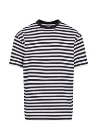 REGULAR STRIPE  - Print T-shirt - white black