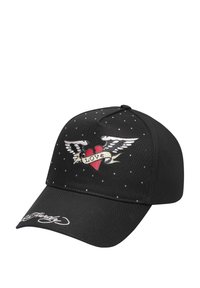 Ed Hardy - UNISEX LOVE FRONT TRUCKER - Cap - black Thumbnail Image 1