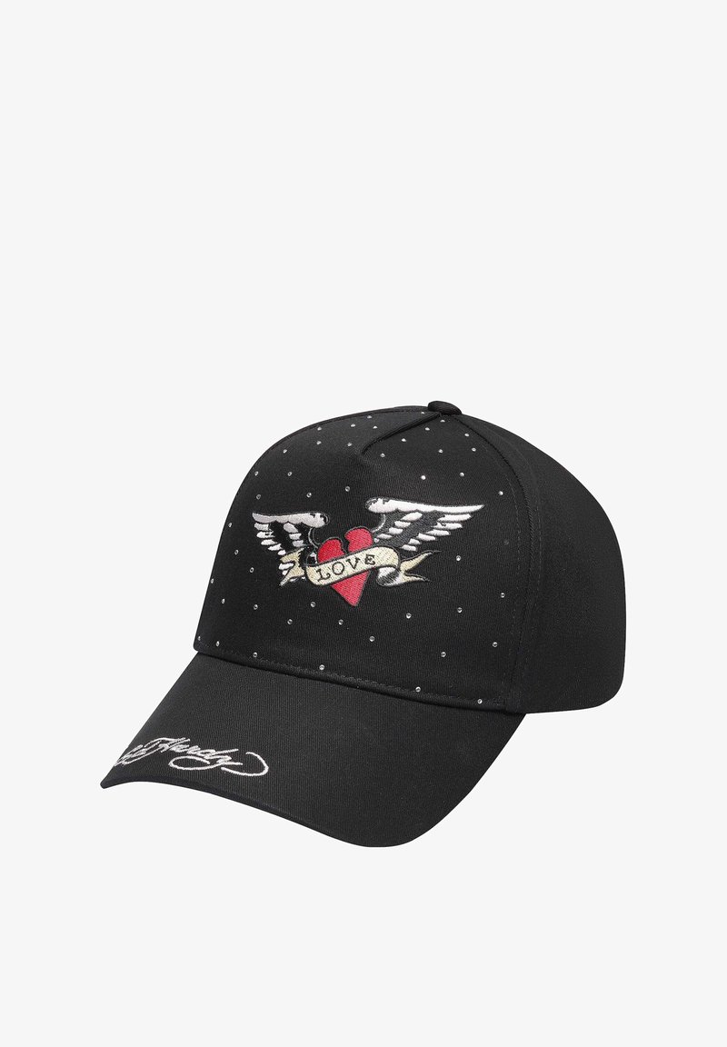 Ed Hardy UNISEX LOVE FRONT TRUCKER - Kšiltovka - black