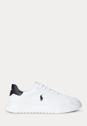 Polo Ralph Lauren, RLITE COURT TUMBLED LEATHER SNEAKER - Tenisky - white/black