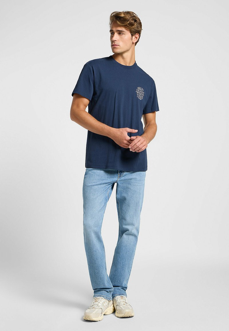 Lee T-shirt print blauw
