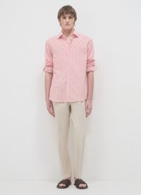 Calliope A RIGHE - Camicia - var corallo