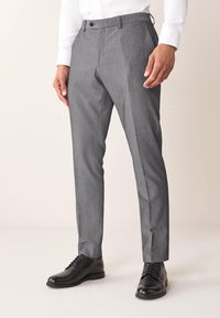 Next - SLIM FIT - Uzvalka bikses - light grey Miniatūras attēls 1