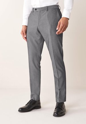 SLIM FIT - Oblekové nohavice - light grey