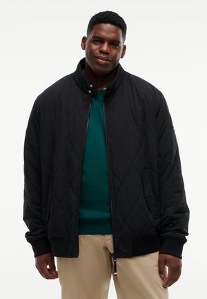 Tommy Hilfiger, PLUS TH WARM PACKABLE QUILTED HARRINGTON JACKET - Леко яке - black