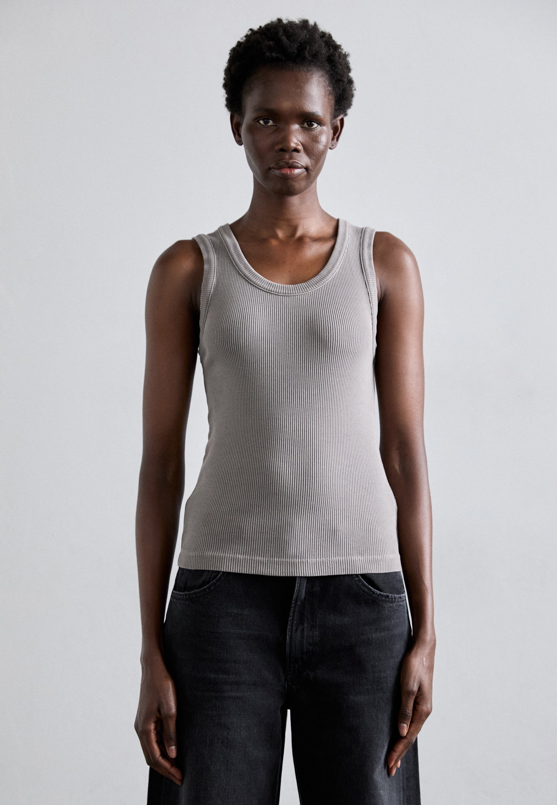 Agolde POPPY TANK - Top - shaker/taupe brown/grey - Zalando.co.uk