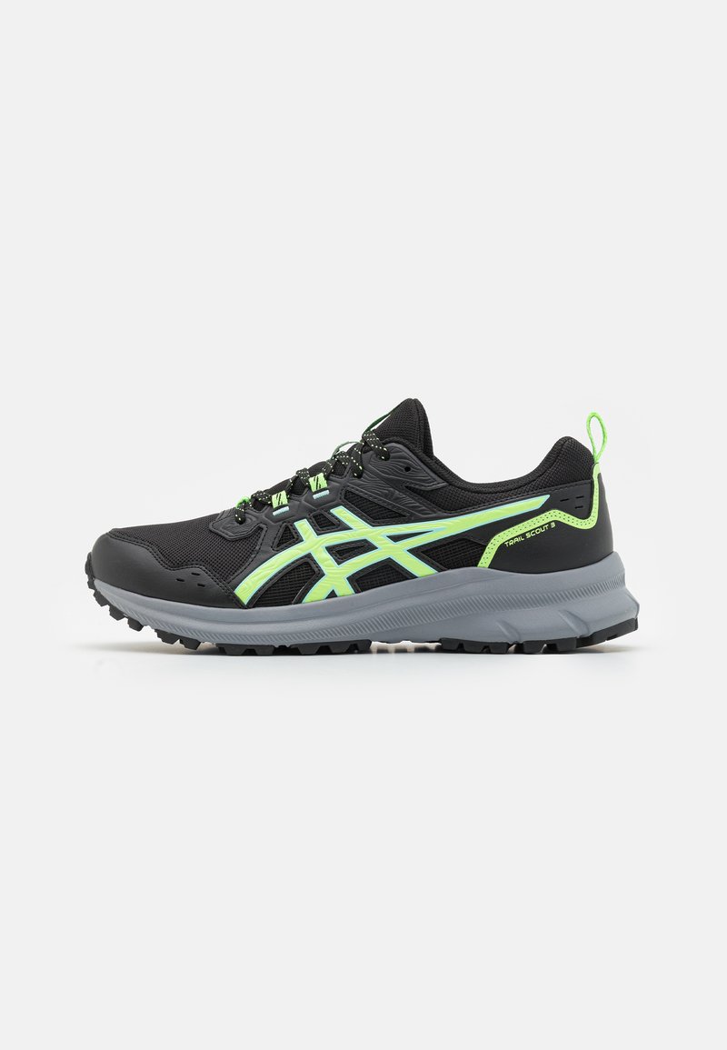 ASICS SCOUT 3 - Chaussures de running - black/illuminate green