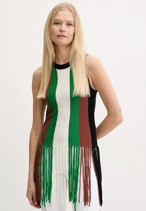 Silvian Heach IN CON FRANGE - Top - green black brown