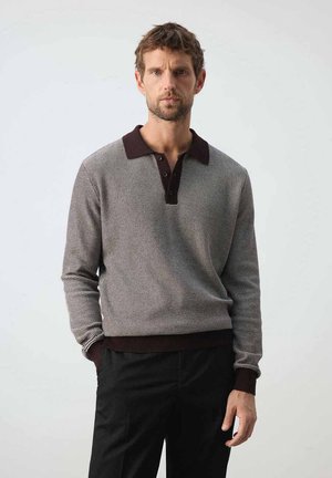 Mango, ADULT - Polo - mottled bordeaux