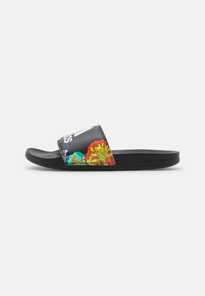 ADILETTE COMFORT - Pool slides - core black/footwear white