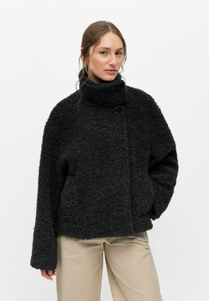 Object, SHORT JACKET HIGH NECK - Veste d'hiver - dark grey melange