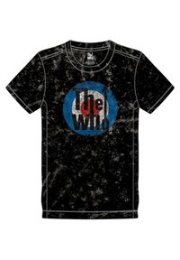 Paradiso Clothing THE WHO TARGET BAND LOGO SNOW WASH - Print T-shirt - black