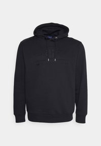GANT ARCHIVE SHIELD HOOD - Sweatshirt - black