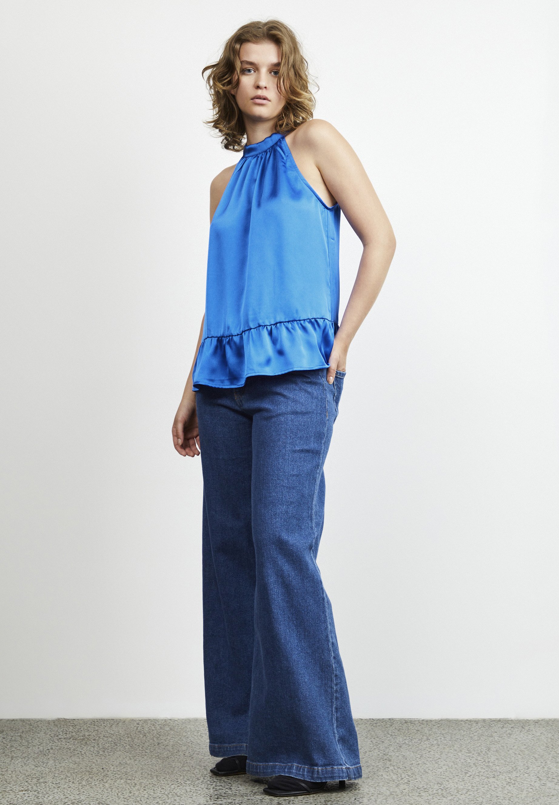 売れ筋商品|||イチ シャツ レディース トップス IHMIMI - Blouse - french blue ICHI IHMIMI - Blouse - french blue/blue - Zalando