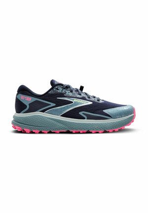 Brooks DIVIDE 5 - Laufschuh Trail - peacoat black pink