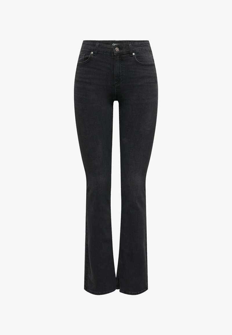 ONLY BLUSH MITTLERE TAILLE - Jean bootcut - washed black