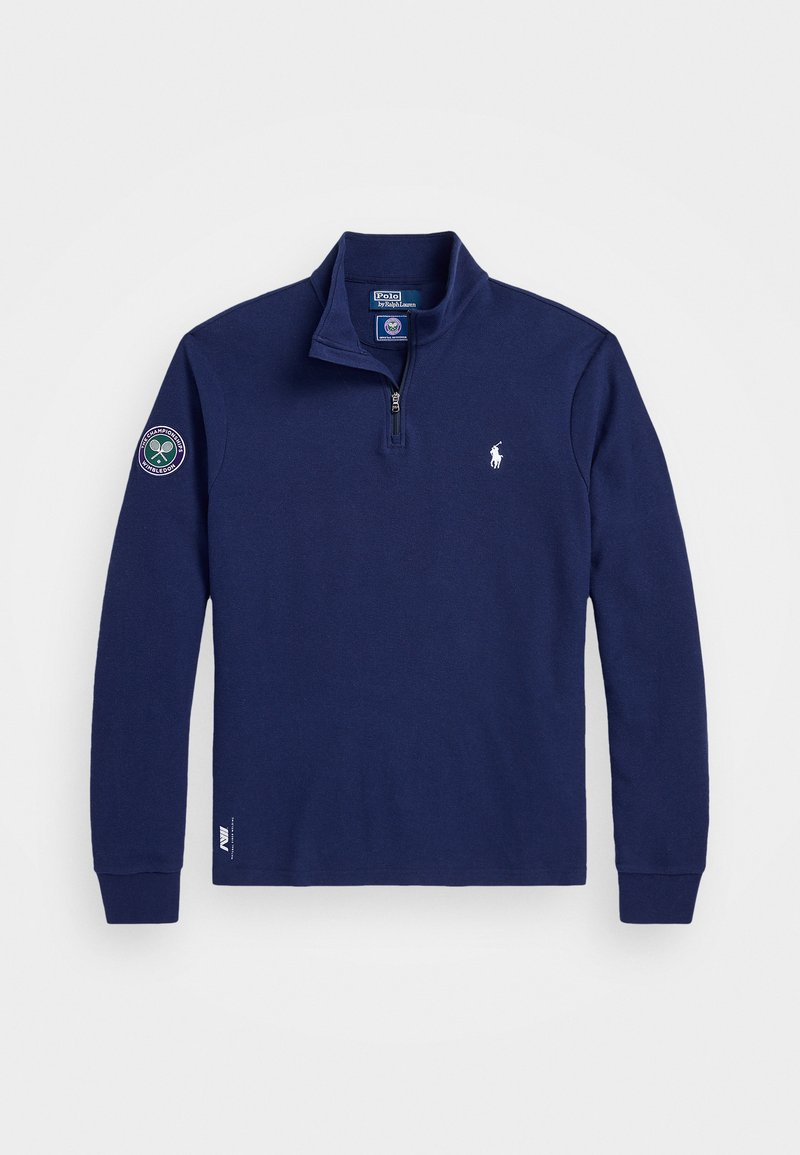 Polo Ralph Lauren WIMBLEDON CLARUS PIQUE PULLOVER - Topper langermet - refined navy