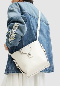 AllSaints MIRO CROSSBODY - Cross body bag - desert white