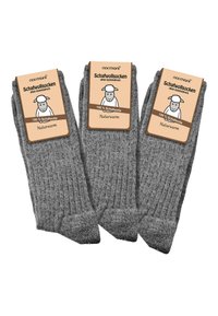 PURE SHEEP HIGH CUT 3 PACK - Socks - grau