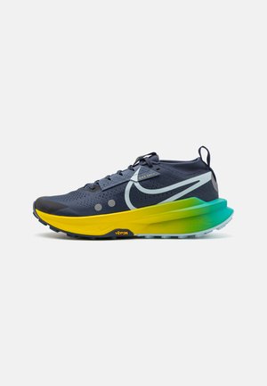 ZOOMX ZEGAMA TRAIL 2 - Trail running shoes - thunder blue/glacier blue/diffused blue/opti yellow/dusty cactus