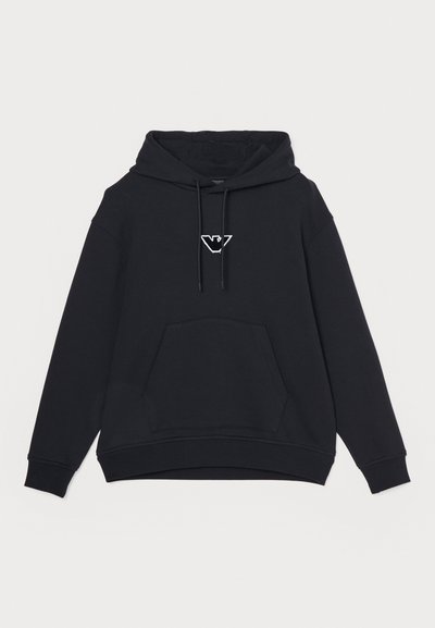 Emporio Armani FELPA - Felpa con cappuccio - black