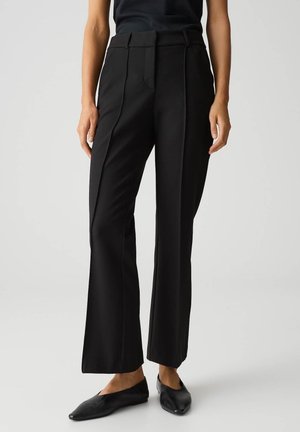 MID RISE ANKLE RELAXED FIT - Pantaloni - black