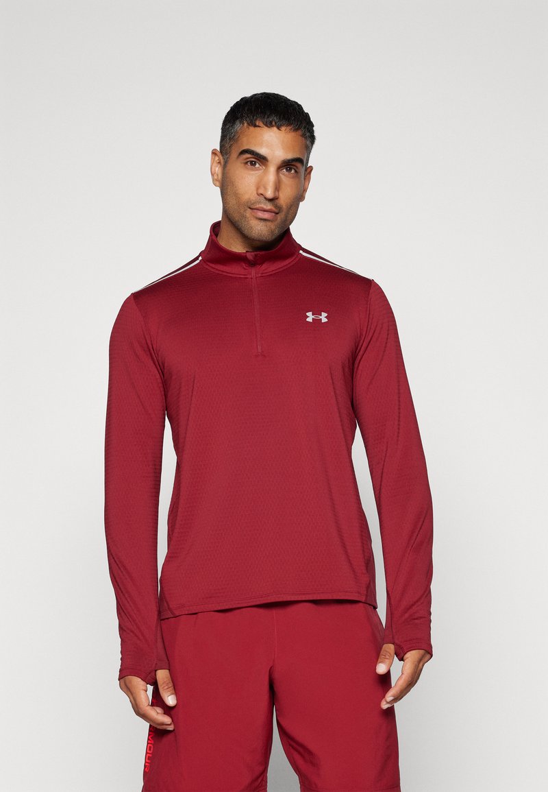 Under Armour VANISH 1/4 ZIP - Langærmet T-shirt - cardinal