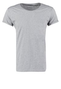 Resteröds JIMMY SOLID - T-shirts basic - grey melange
