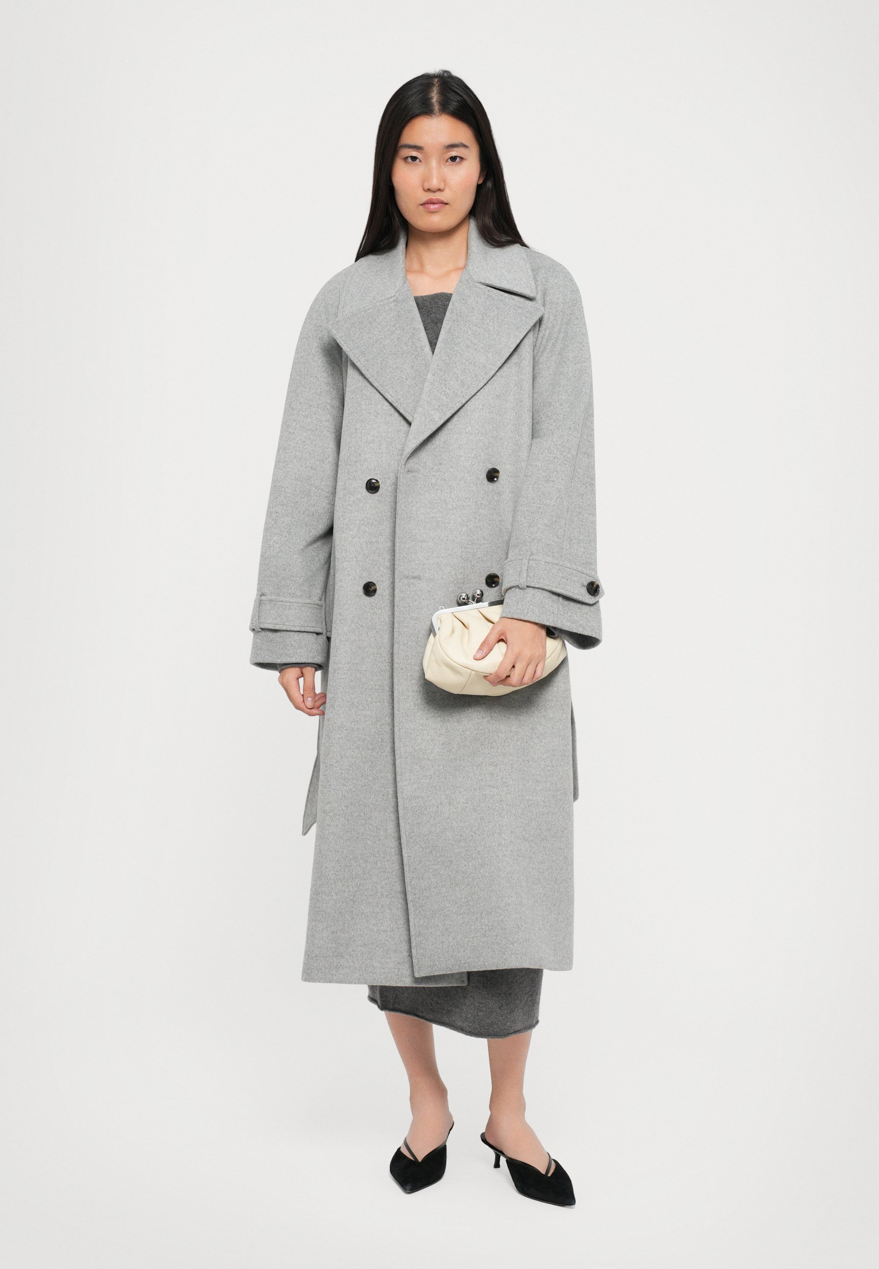 Marella TENNA - Classic coat - grigio melange/grey - Zalando.co.uk