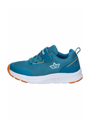 SNEAKER - Road running shoes - petrol/weiss/orange