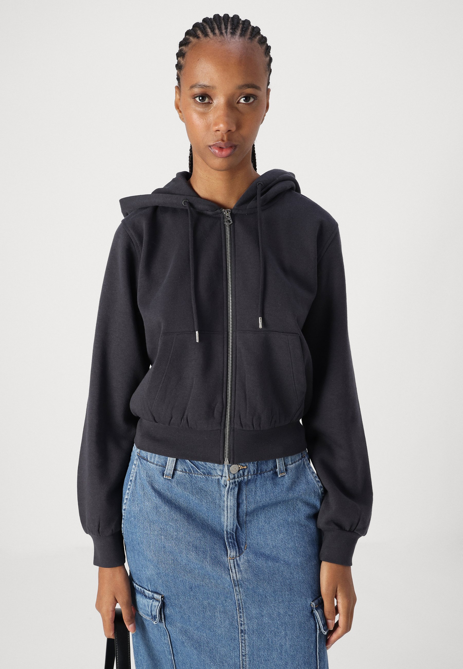 JJXX JXPALMA SHORT HODDIE - Sudadera con cremallera - phantom