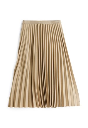 Tommy Hilfiger FLUID PLEATED PULL ON MIDI SKIRT - Pleated skirt - beige