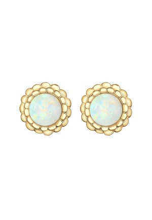 GEO KREIS VINTAGE OPAL BLÜTE - Ohrringe - gold-coloured