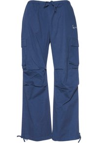 SMALL SIGNATURE WASHED PARACHUTE - Armijas stila bikses - navy