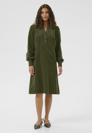Culture, CUULA RHAENA LONG SLEEVE - Day dress - burnt olive