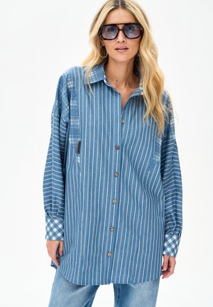 ADILA - Button-down blouse - blue
