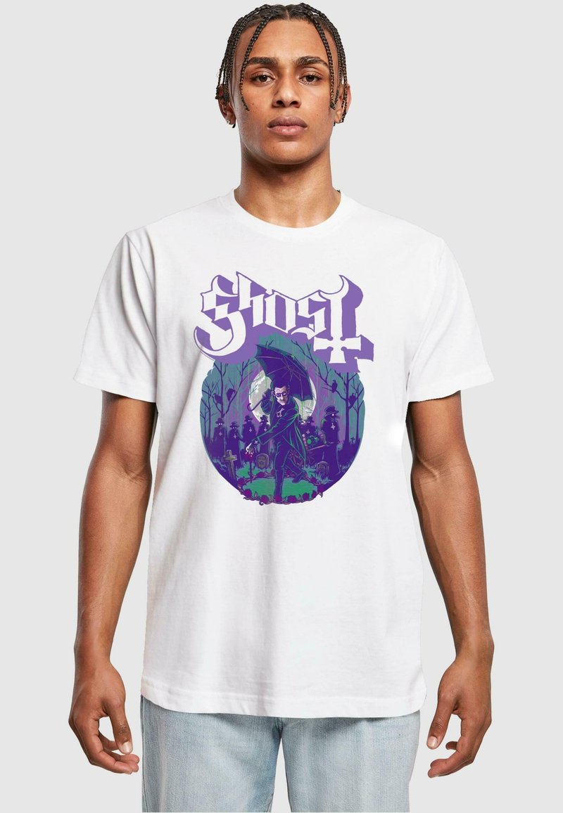 Merchcode GHOST PASTEL ASHES Tshirt imprimé white/blanc ZALANDO.FR