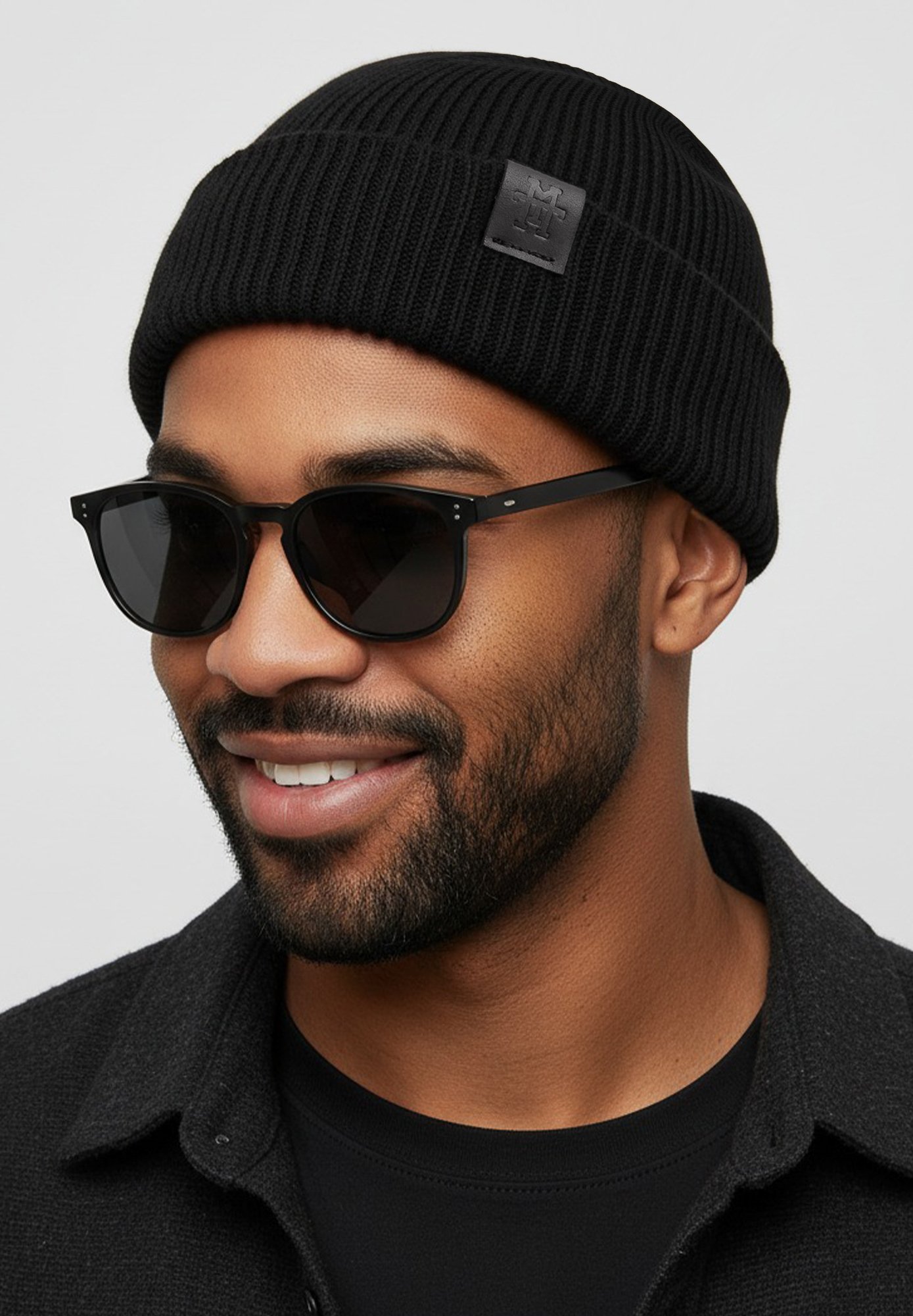 Manufaktur13 FISHERMAN - DOCKER - Beanie - black out/black - Zalando