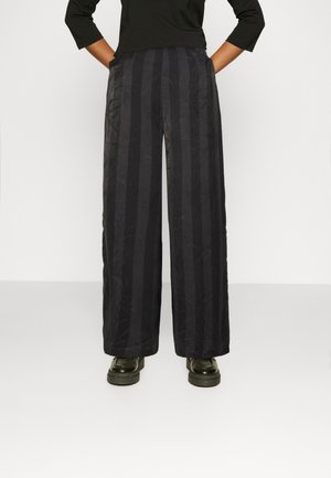 La Strada Unica LSUSATINA WIDE PANT  - Pantaloni - black