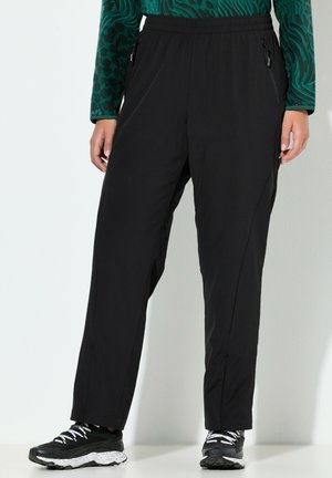 FUNKTIONS GERADES BEIN ELASTIKBUND ZIPPTASCHEN - Kalhoty - black